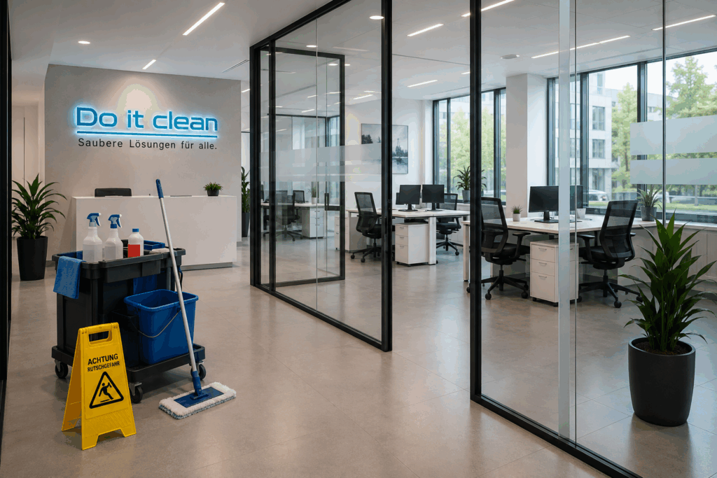 Modernes und sauberes Büro nach professioneller Unterhaltsreinigung in Zürich und Umgebung.